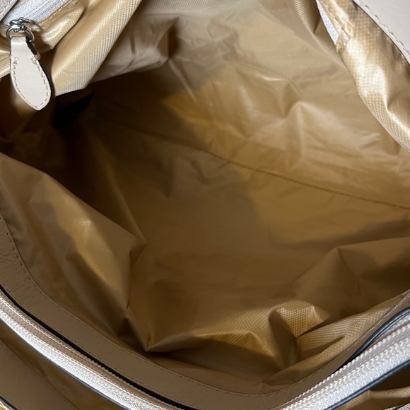 Rebecca Minkoff Edie Nylon Quilted Chain Strap Gold XL Messenger Shoulder Bag - Picture 15 of 16